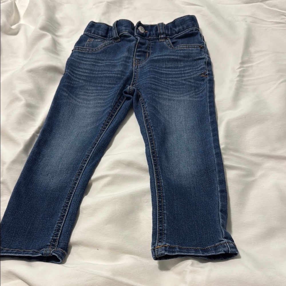 Cat & Jack Blue Elastic Waistband Jeans